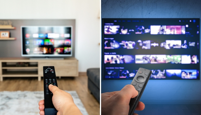 Comparison of streaming devices, a smart TV and a streaming stick