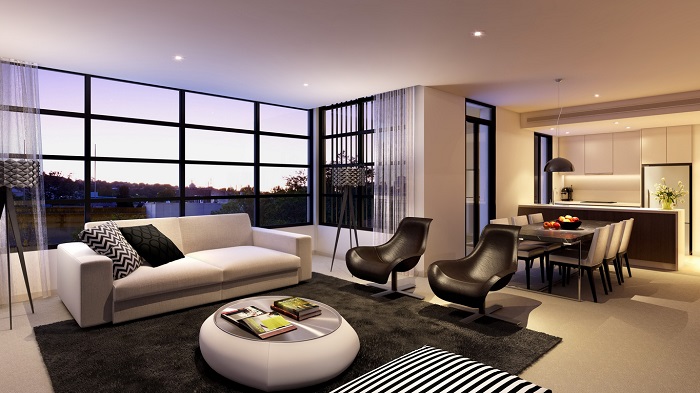 Modern lifestyle home interior filled with elegance and fashion. 