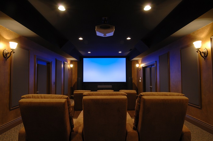 Luxurious home theatre.