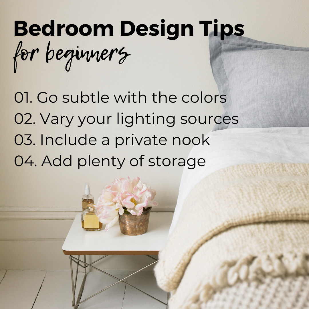 Bedroom design infographic