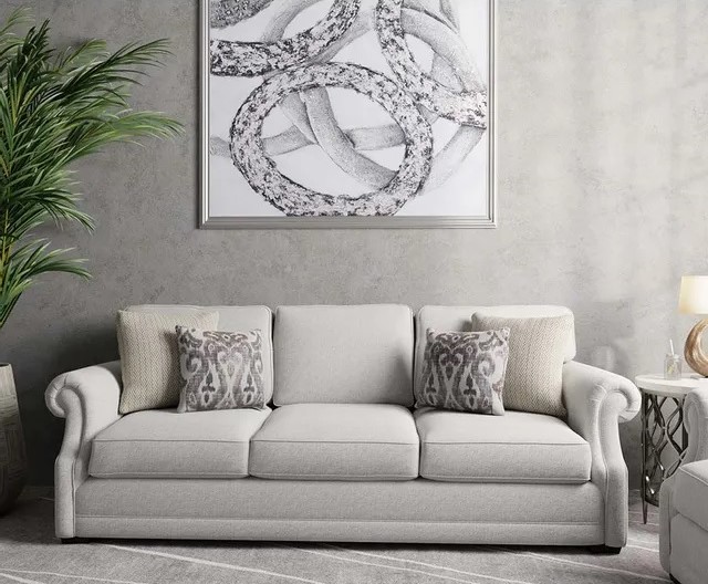 gray living room sofa by Mayo Furniture