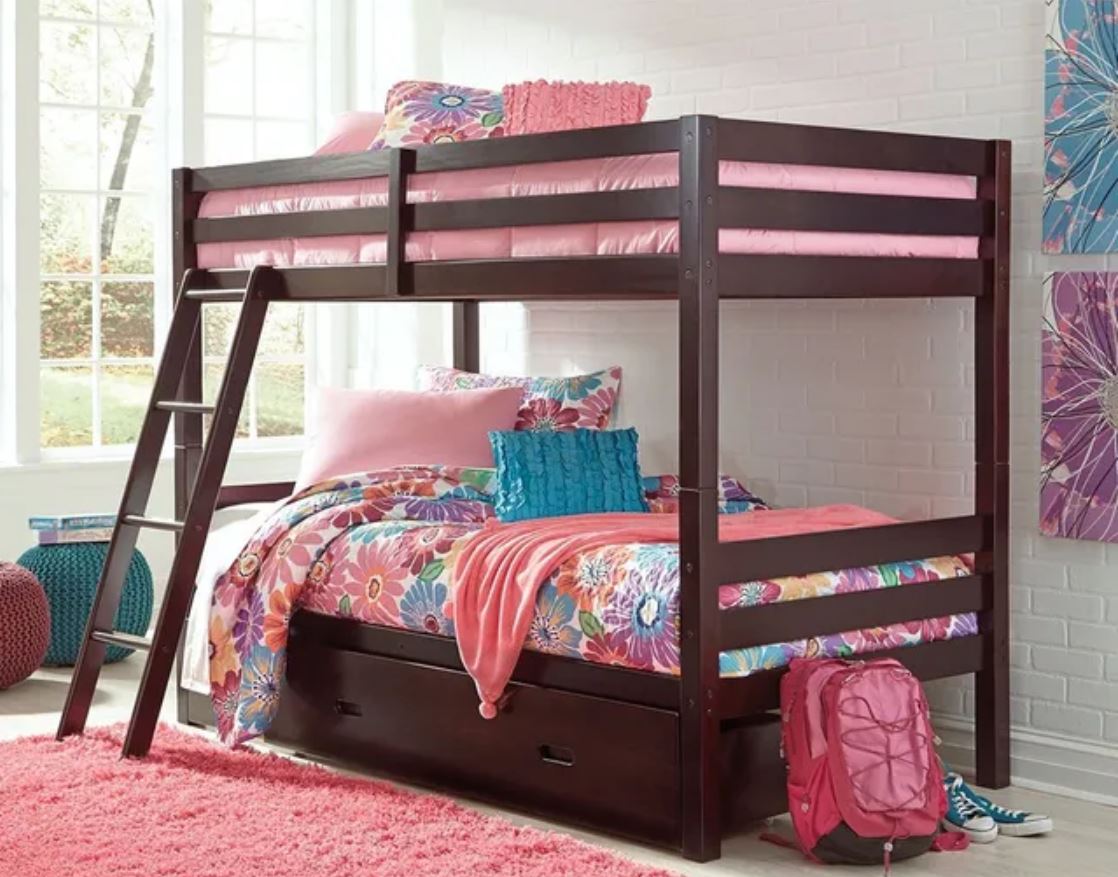 A CHild's bed in a child's room