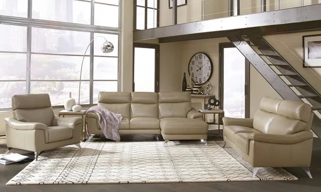 Front view of homestyles Furniture Moderno 2-piece living room set 