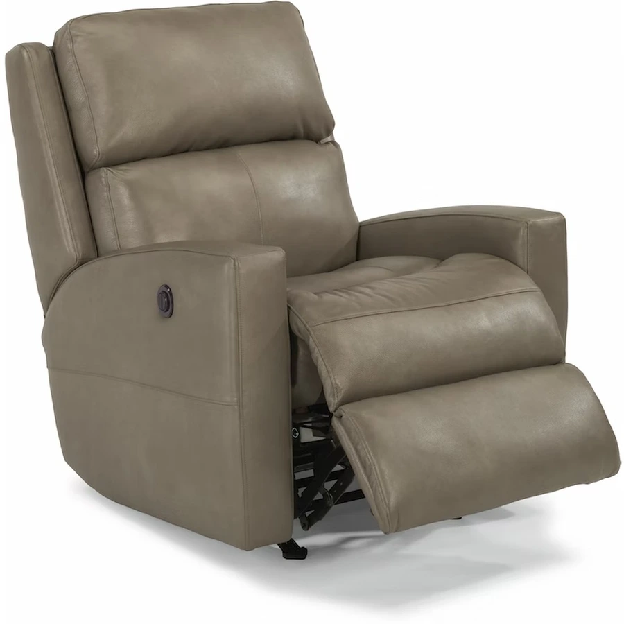 Side view of the Flexsteel Catalina collection power rocking recliner 