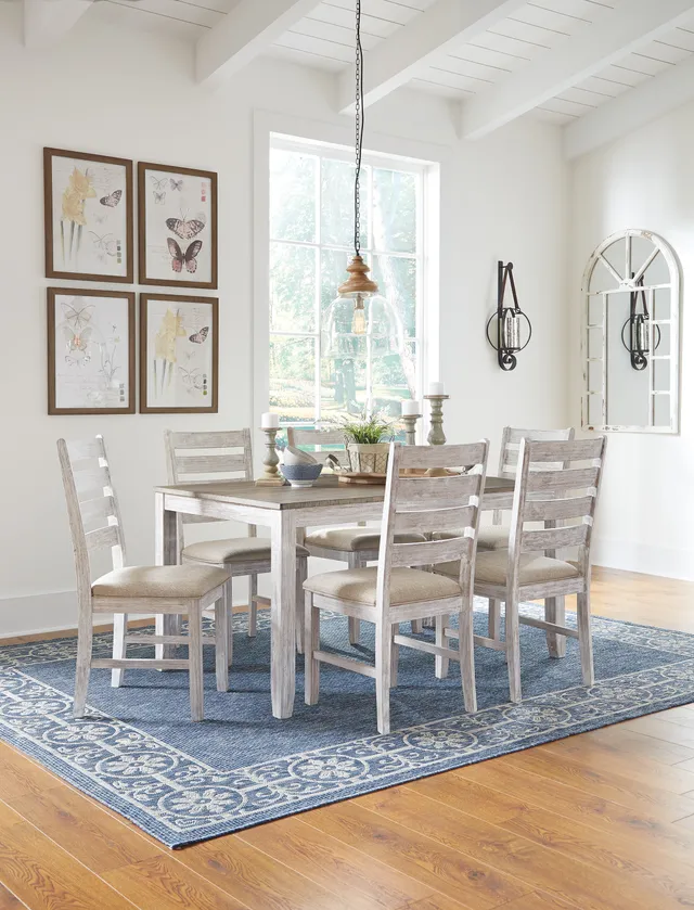 Signature Design by Ashley® Skempton 7-Pc. Dining Room Table Set-D394-425