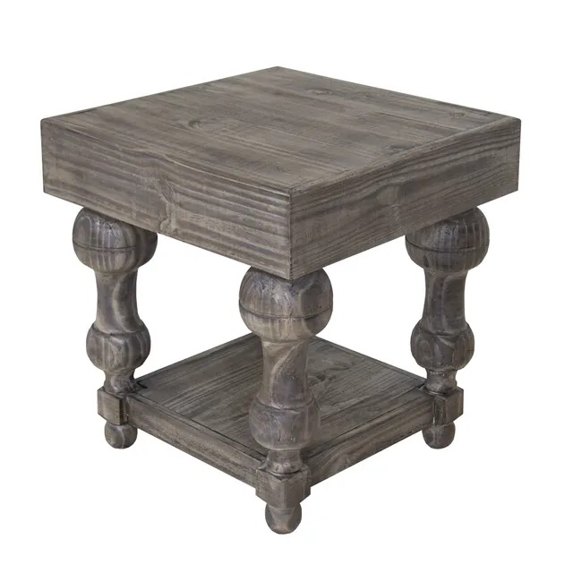 wood finish small table