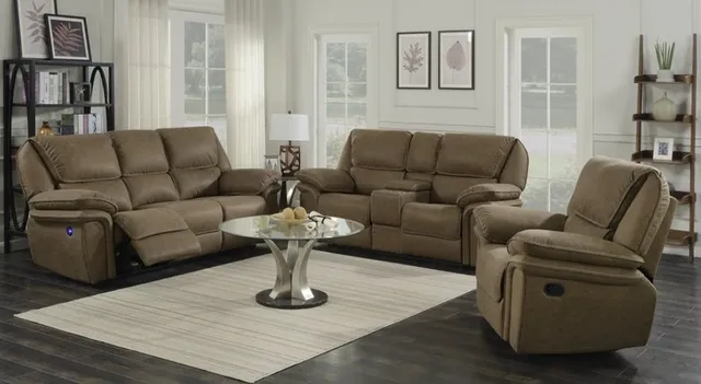 Piper Gray Fabric Power Reclining Sofa