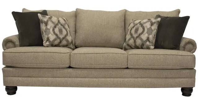 Mayo Twine Linen Sofa with Stain-Resistant Fabric