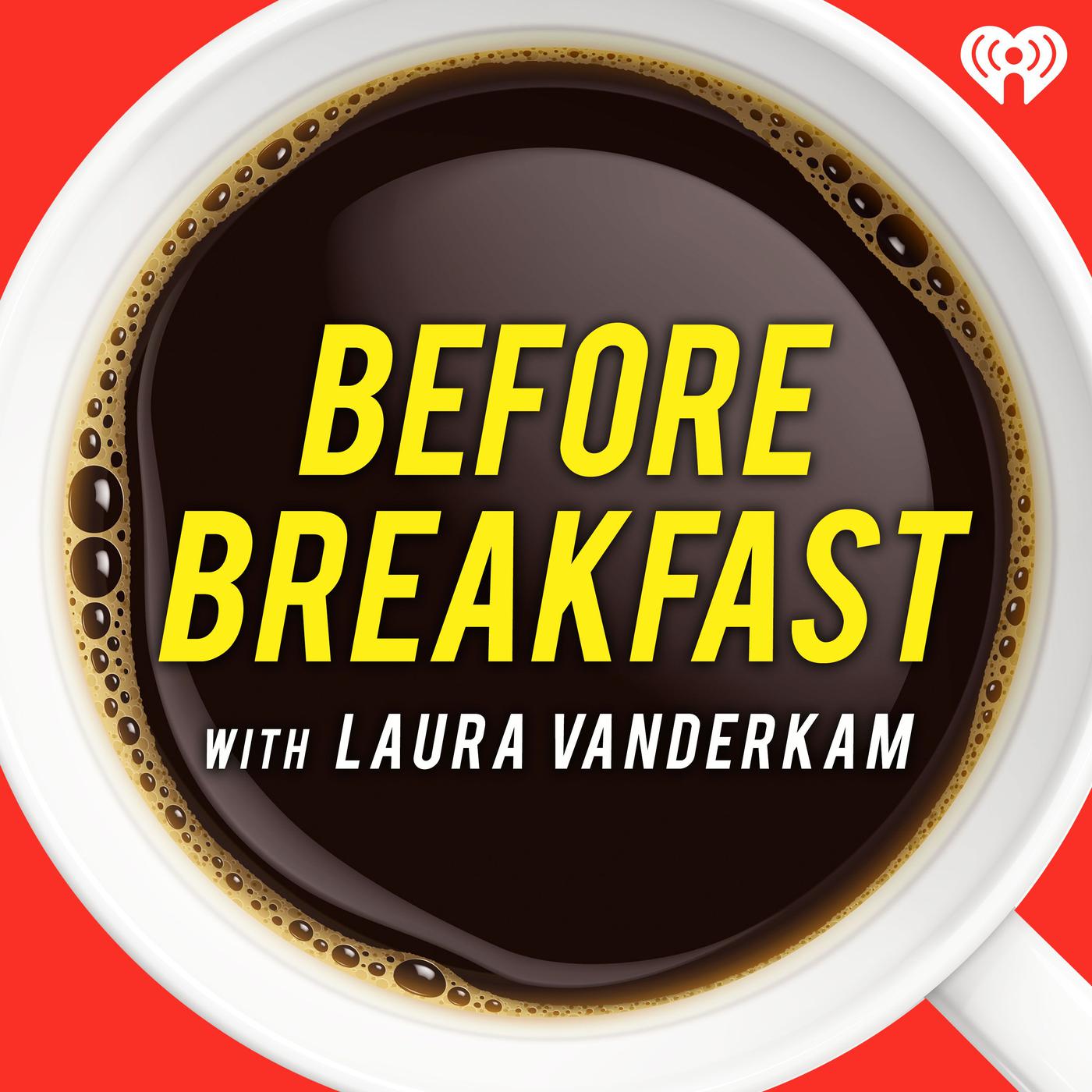 Graphic logo of Before Breakfast podcast