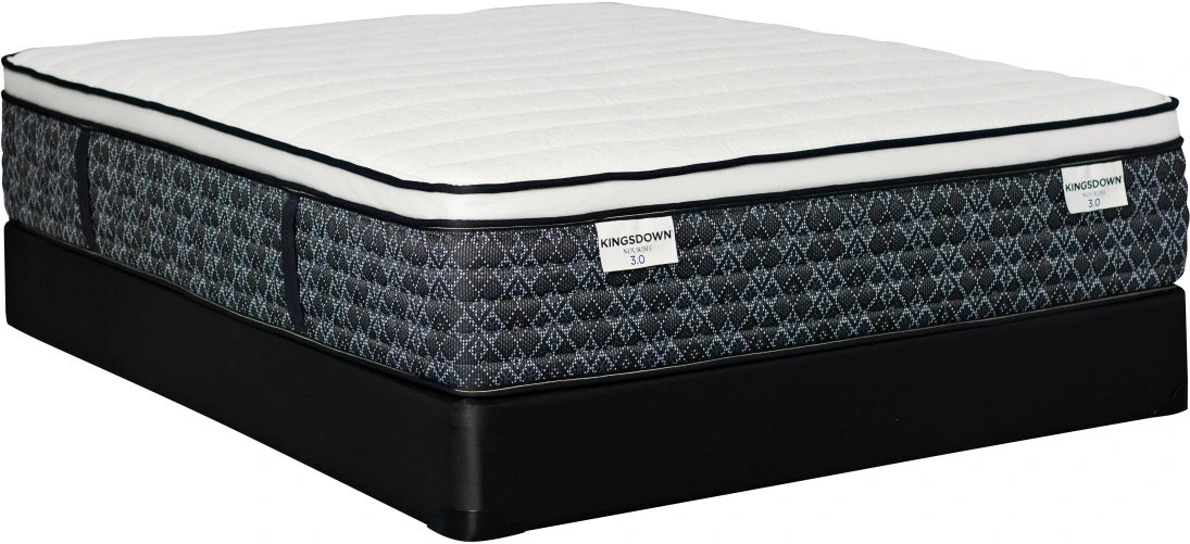 Side view of Kingsdown Sleep-to-Live Nourish queen-size best Euro top mattress