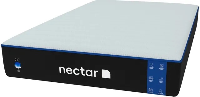 Front view of Nectar 3.0 California king medium-firm memory foam mattress 