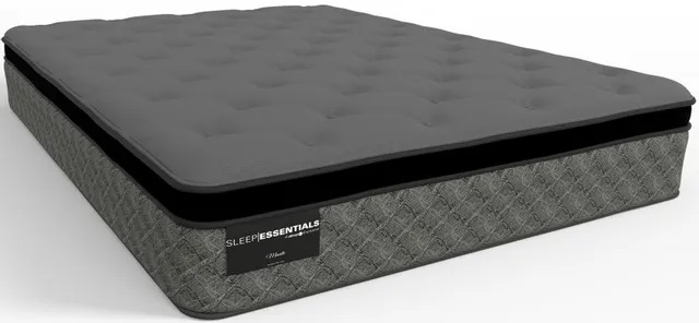 Side view of Sleep Essentials 27752 queen-size pillow top mattress 