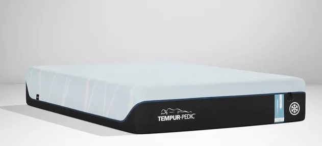 Side view of Tempur-Pedic 10243170SK split king-size plush mattress 