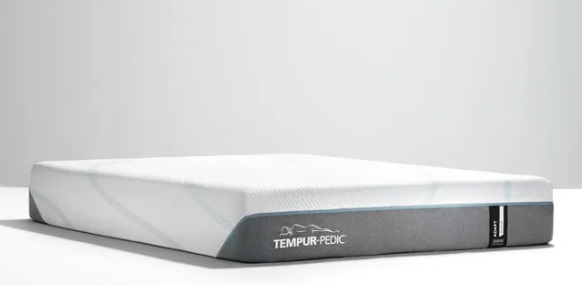 Side view of Tempur-Pedic 10734150 queen size medium memory foam mattress 