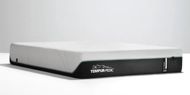 Front view of Tempur-Pedic 10739150 ProAdapt queen-size hybrid mattress 