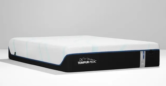 Front view of Tempur-Pedic 10741150 Lux Adapt queen-size memory foam mattress 