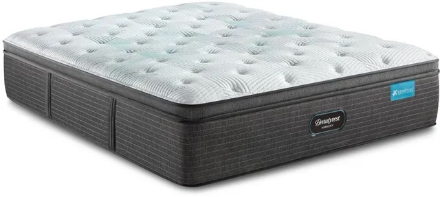 Stock photo of a Beautyrest Queen pillow top mattress.