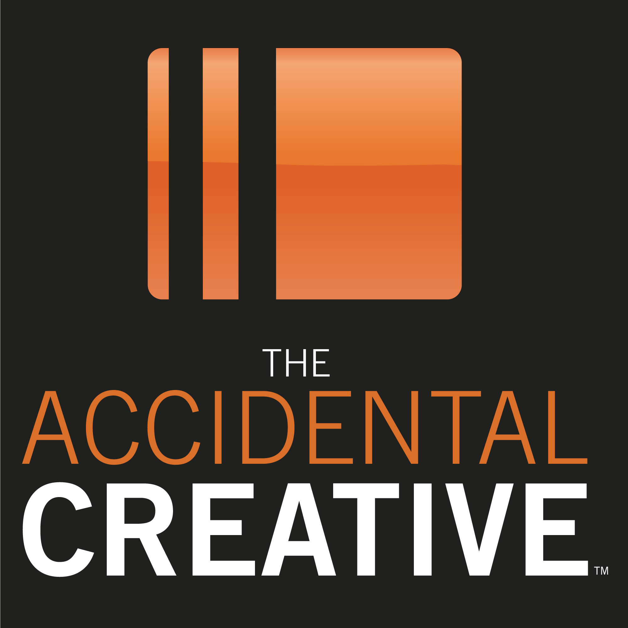 Graphic logo of Accidental Creative podcast