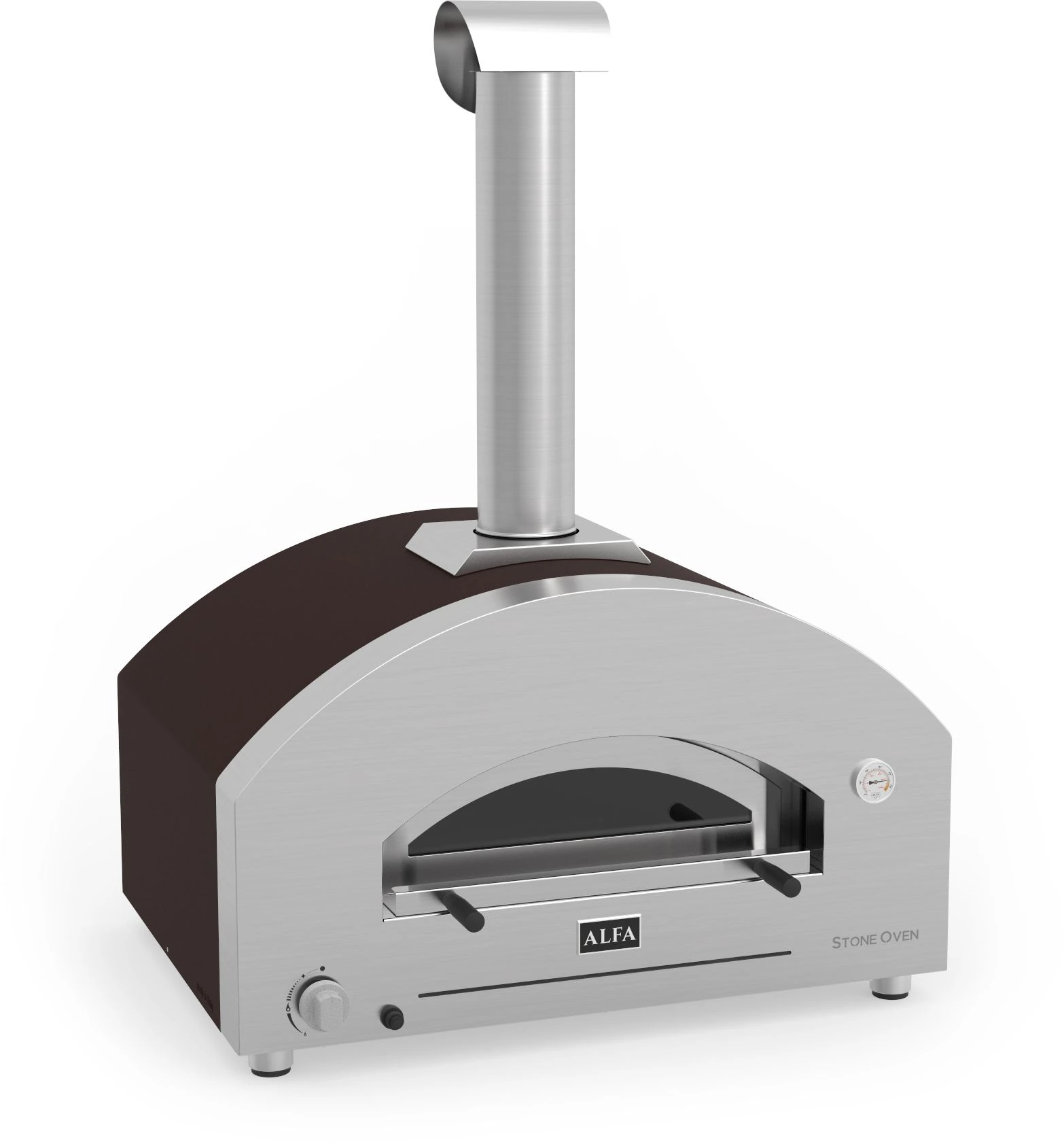 Front view of Alfa FXSTONE-L gas pizza oven 