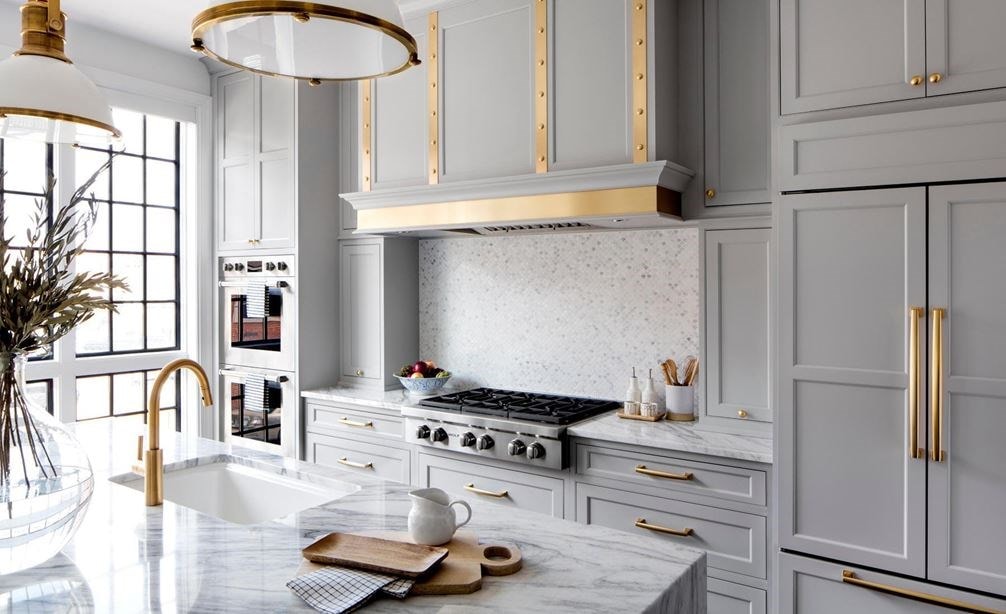 White & Gold Wolf Kitchen