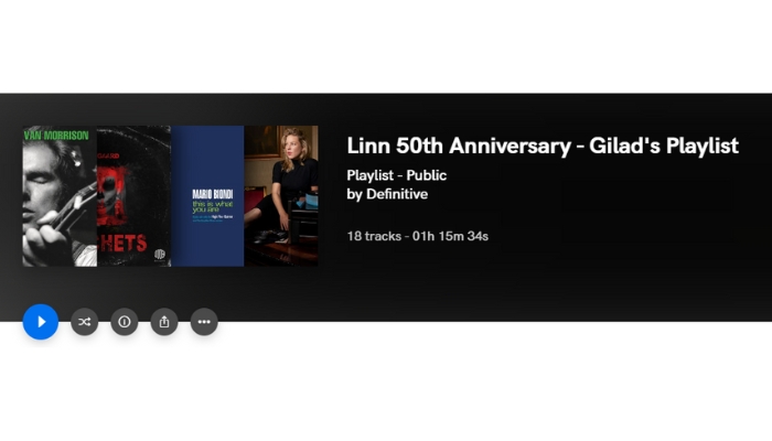 Linn 50th Anniversary – Gilad’s Playlist