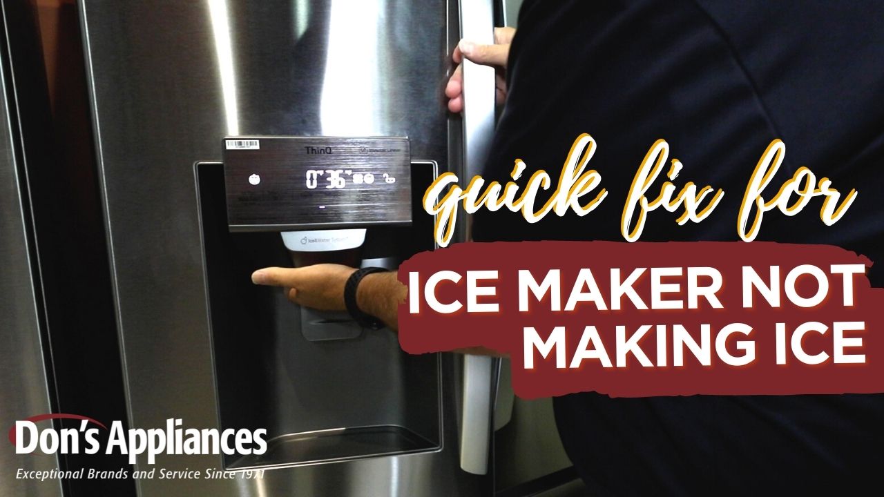 How to fix a refrigerator that's not making ice