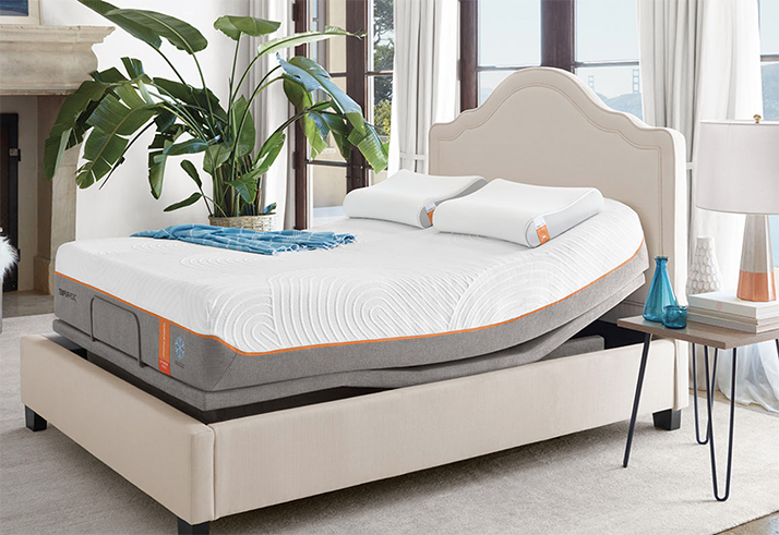 Adjustable on sale tempurpedic mattress