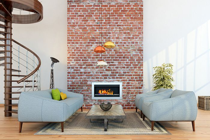 A Few Ways to Update a Brick Fireplace
