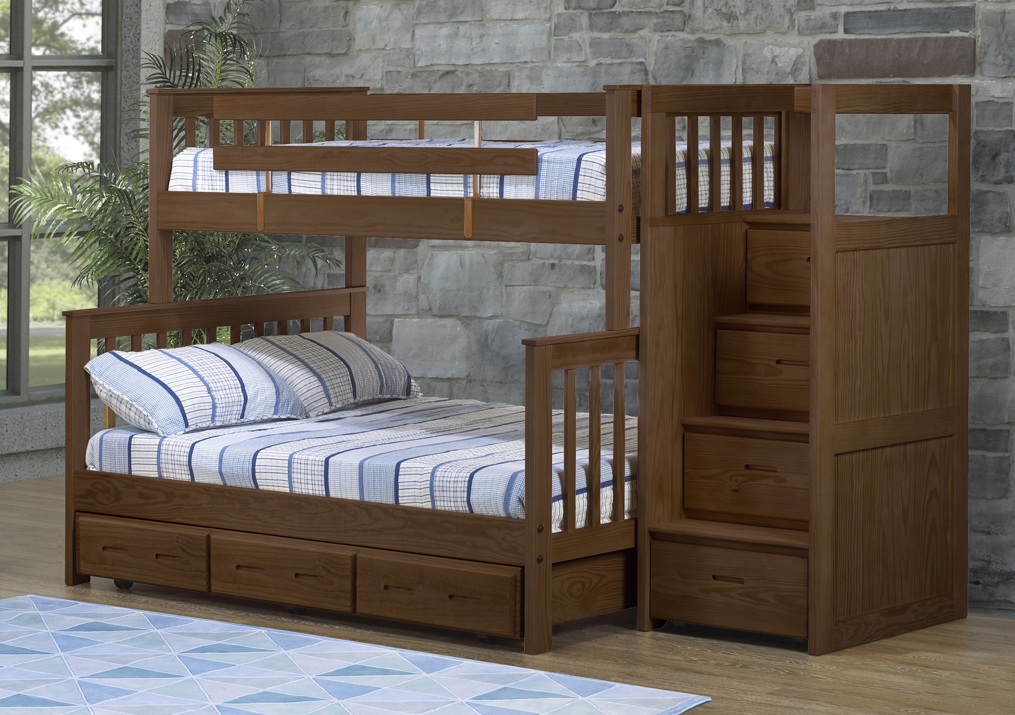 Bunkbed in Brindle Fiinish by Crate Designs