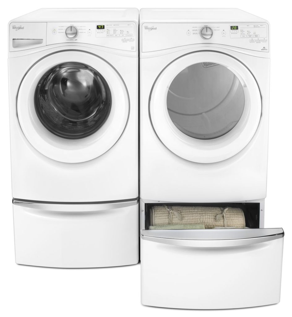 WFW75HEFW Washer and YWED75HEFW Dryer