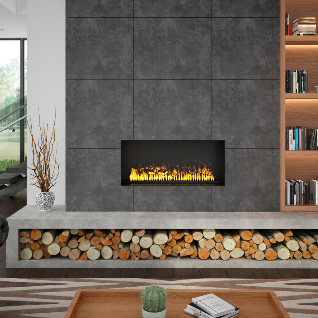 How To Bring The Modern Rustic Look Into Your Home Seidel S   Rustic Modern Fireplace 1024x1024 