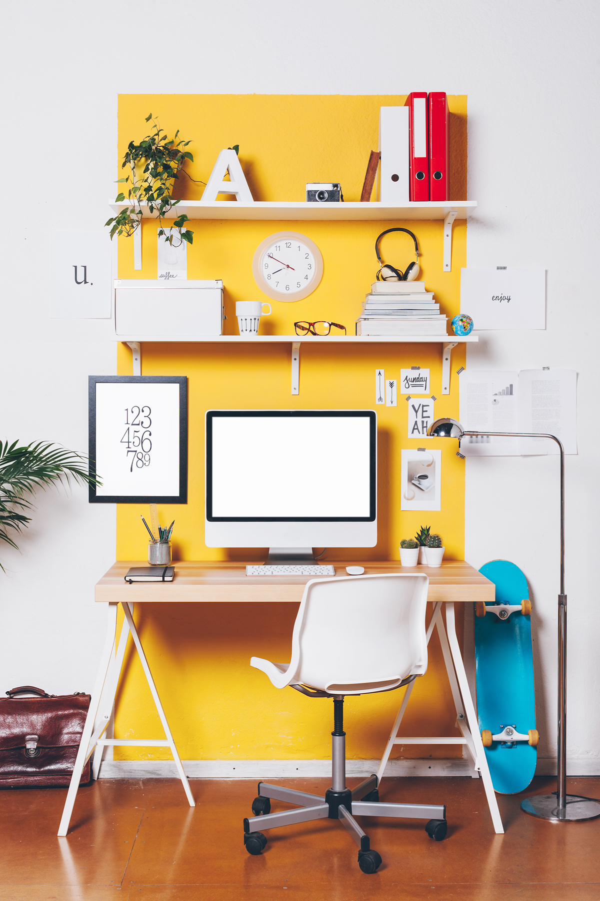 A happy mind is an organized mind, and a happy office space is too