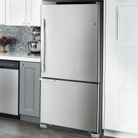 Unique® Appliances Prestige 9 Cu. Ft. Stainless Steel Counter Depth Bottom  Freezer Refrigerator, Big Sandy Superstore
