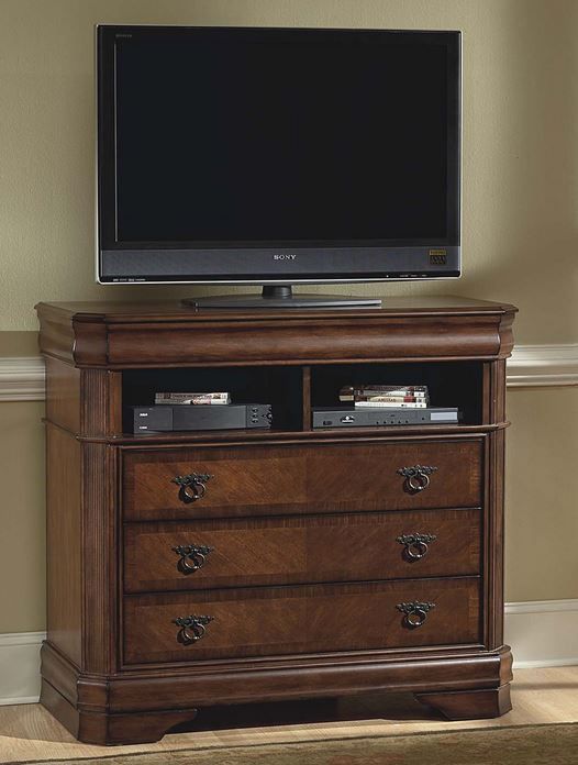 New Classic® Home Furnishings Sheridan Burnished Cherry TV Console