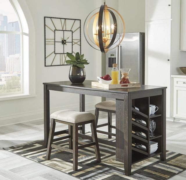 Signature Design by Ashley® Rokane Brown Counter-Height Dining Table 5