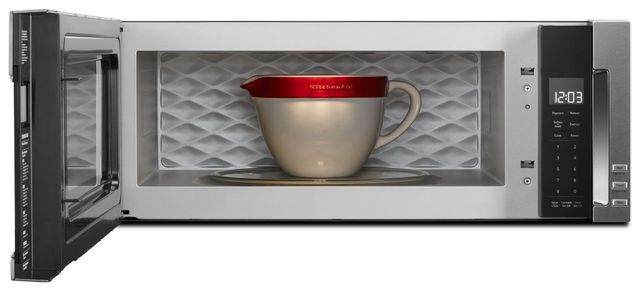 KitchenAid® 1.1 Cu. Ft. Stainless Steel Over The Range Microwave Hood Combination 28
