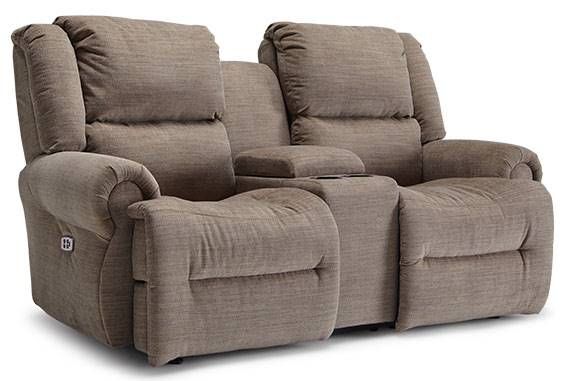 Best® Home Furnishings Genet Power Reclining Space Saver Loveseat with Console