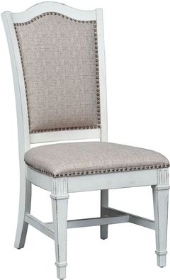 Liberty Abbey Park Antique White Upholstered Side Chair (RTA)