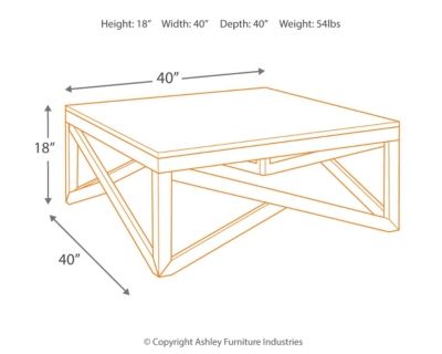 Signature Design by Ashley® Haroflyn Gray Square Coffee Table 2
