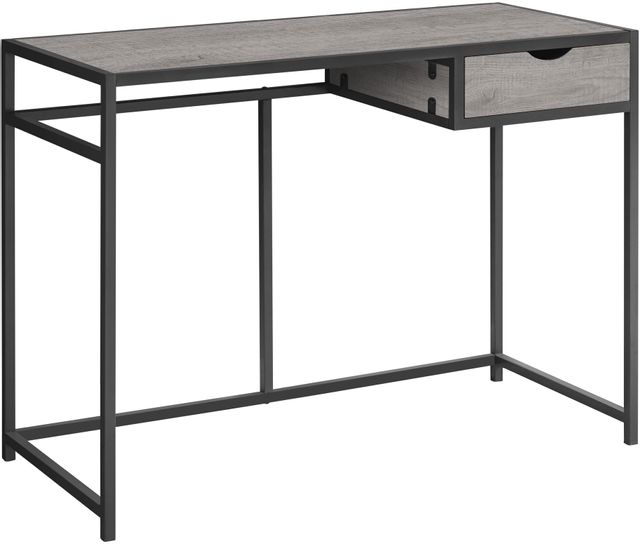 Monarch Specialties Inc. 42"L Grey with Dark Grey Metal Computer Desk 0