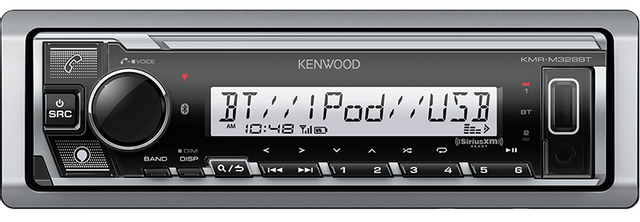 Kenwood KMR-M328BT Marine/Motorsports Digital Media Receiver with Bluetooth