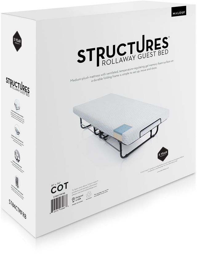 Malouf® Structures™ Twin Rollaway Bed 5