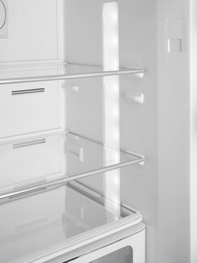 Smeg 50's Retro Style Aesthetic 11.7 Cu. Ft. White Bottom Freezer Refrigerator 8
