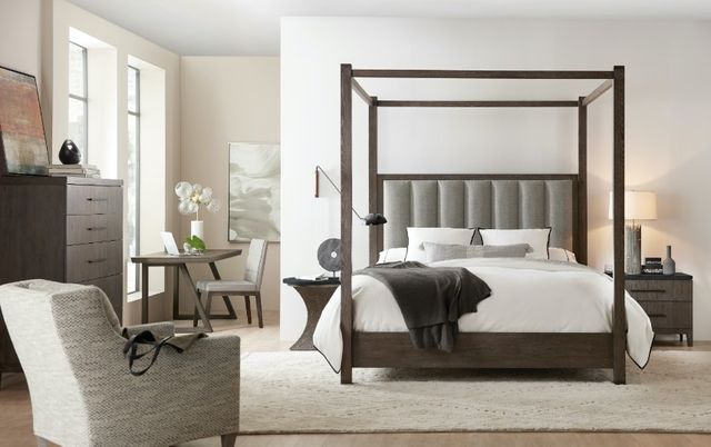 Hooker® Furniture Miramar Aventura Jackson Cleary Cement/Rustic Oak California King Canopy Bed 2
