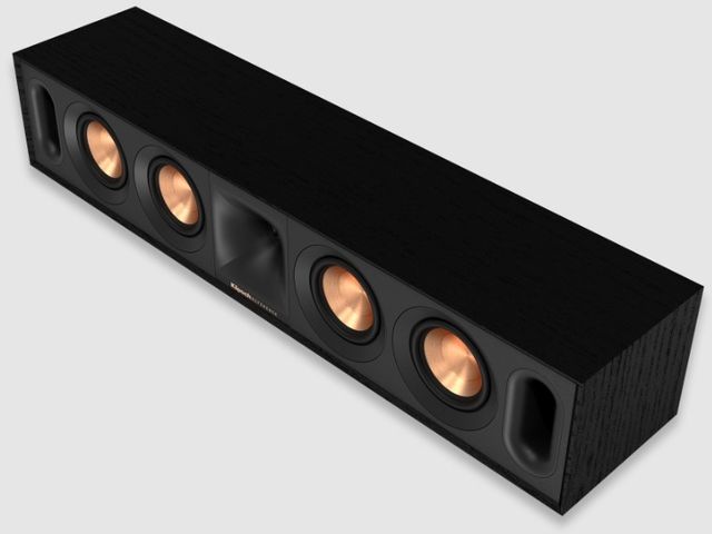 Klipsch® Reference 3" Black Textured Wood Grain Vinyl Center Channel Speaker