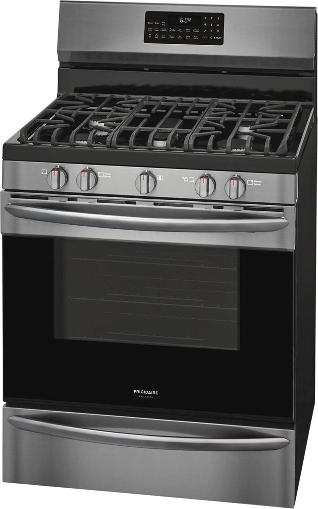 Frigidaire Gallery® 30" Black Stainless Steel Free Standing Gas Range with Air Fry-3