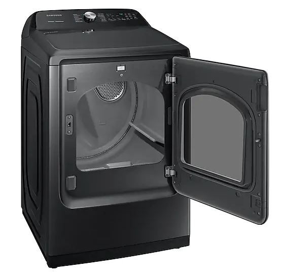 Samsung 7.4 Cu. Ft. Fingerprint Resistant Black Stainless Steel Front Load Gas Dryer-2