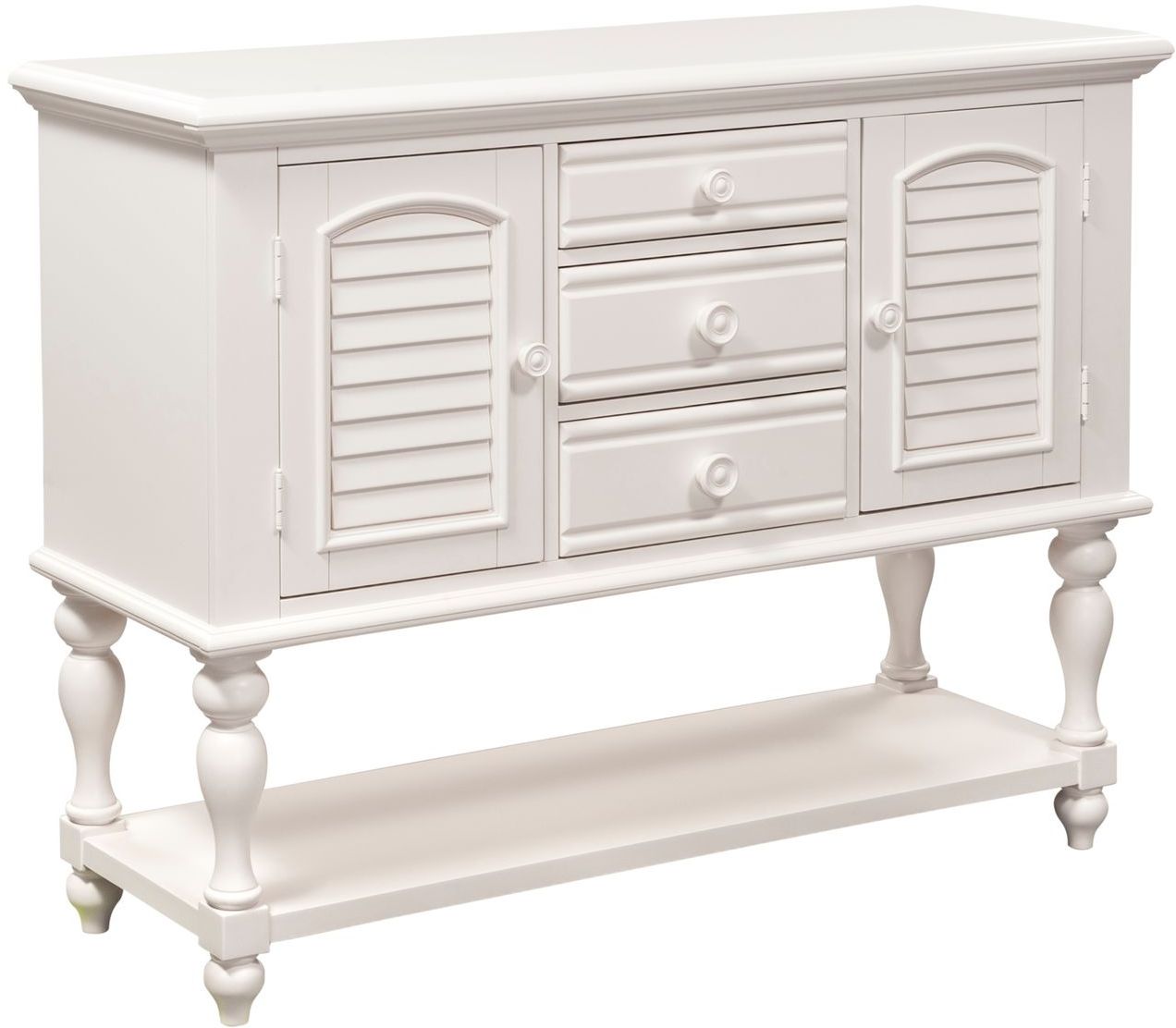 Liberty Furniture Summer House Oyster White Server