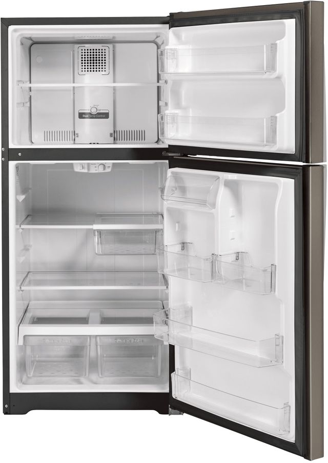 GE® 21.9 Cu. Ft. Black Top Freezer Refrigerator 10