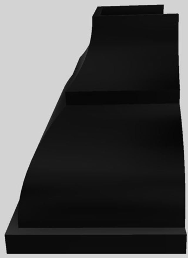 Vent-A-Hood® Designer Series 42" Black Wall Mounted Range Hood-1